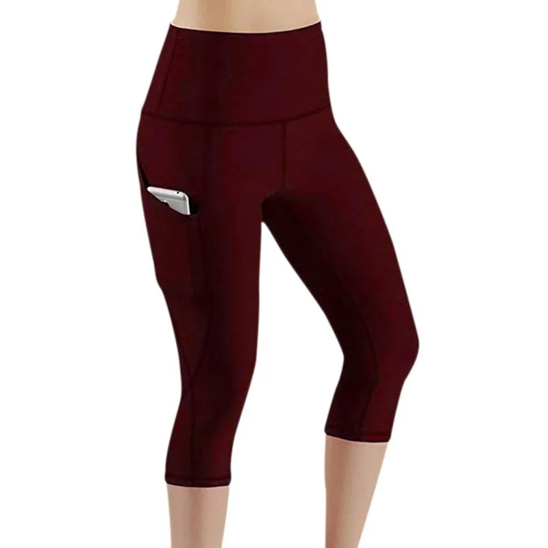 Sports Leggings With Pocket High Waist