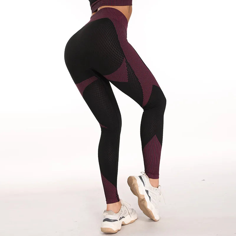 Seamless Knitted Moisture Wicking Fitness Yoga Pants