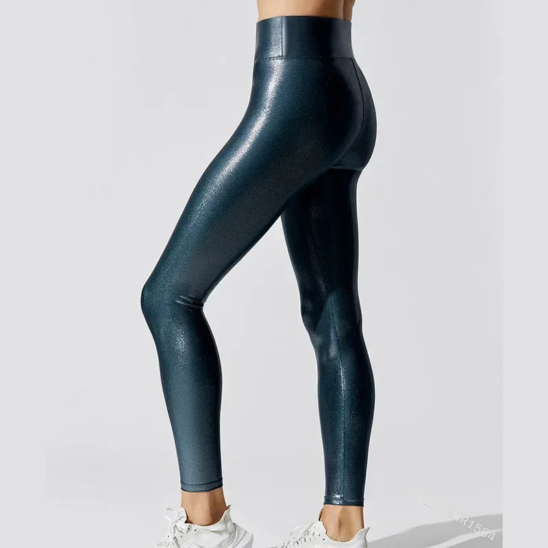 Metallic Luster Yoga Pants