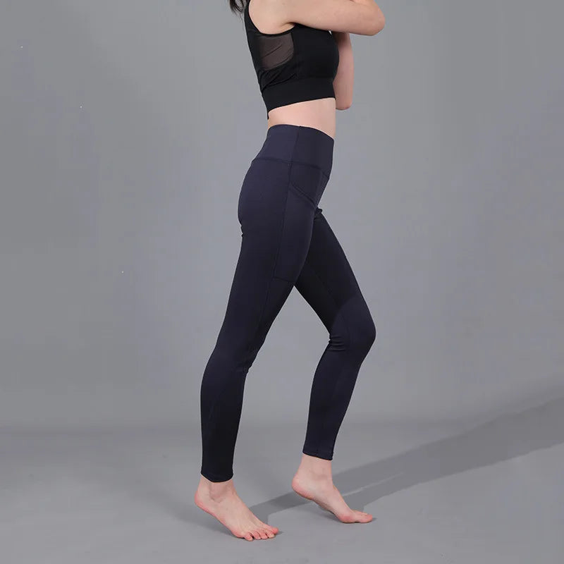 Solid Color Yoga High Waist Leggings