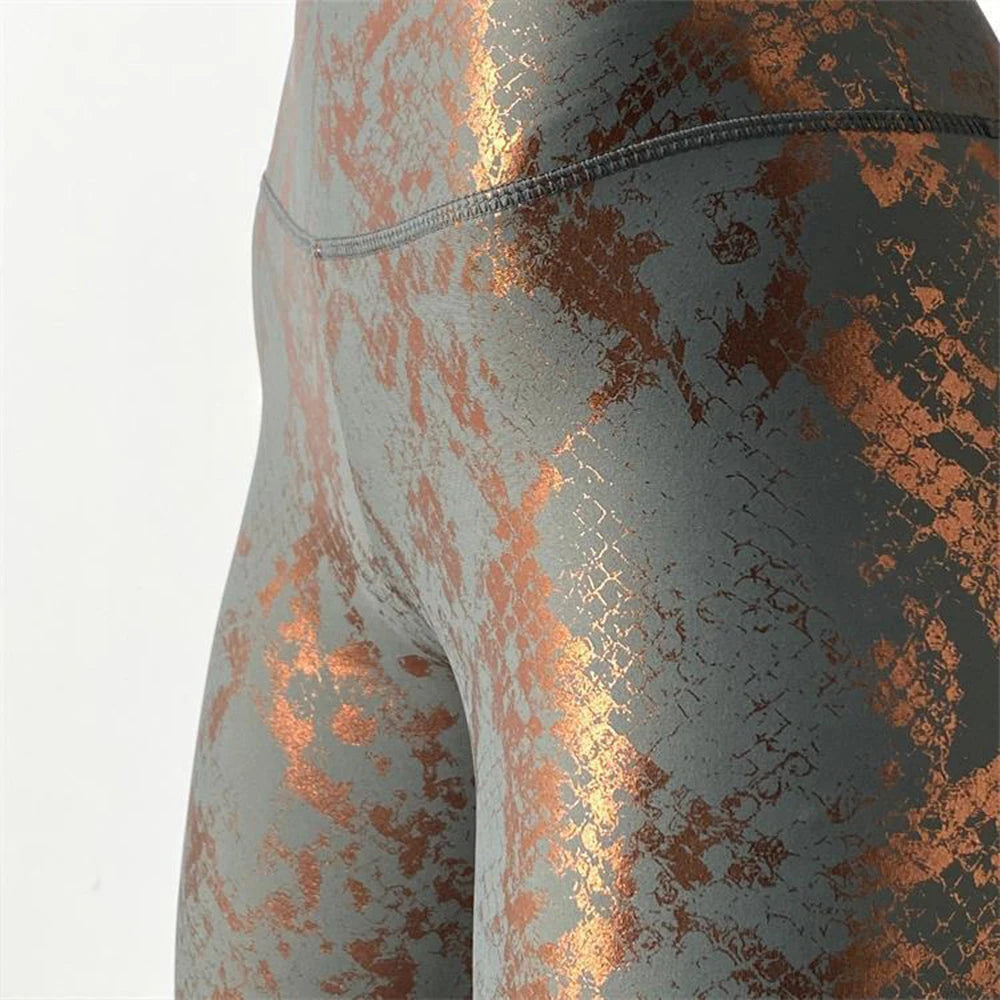 Snake Printed Yoga Pants